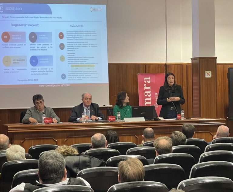Reunión del Pleno Cámara de Comercio de Huesca